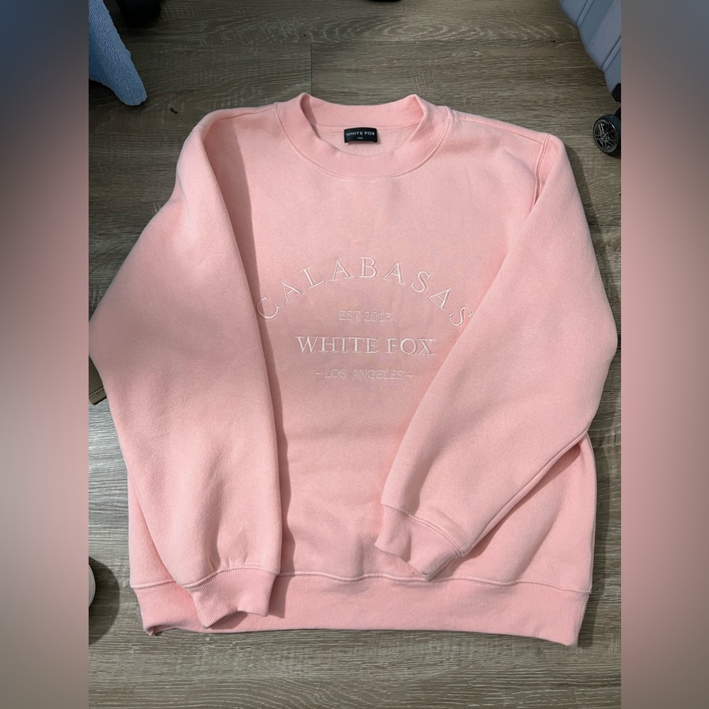 Pink Long sleeve crew neck top
